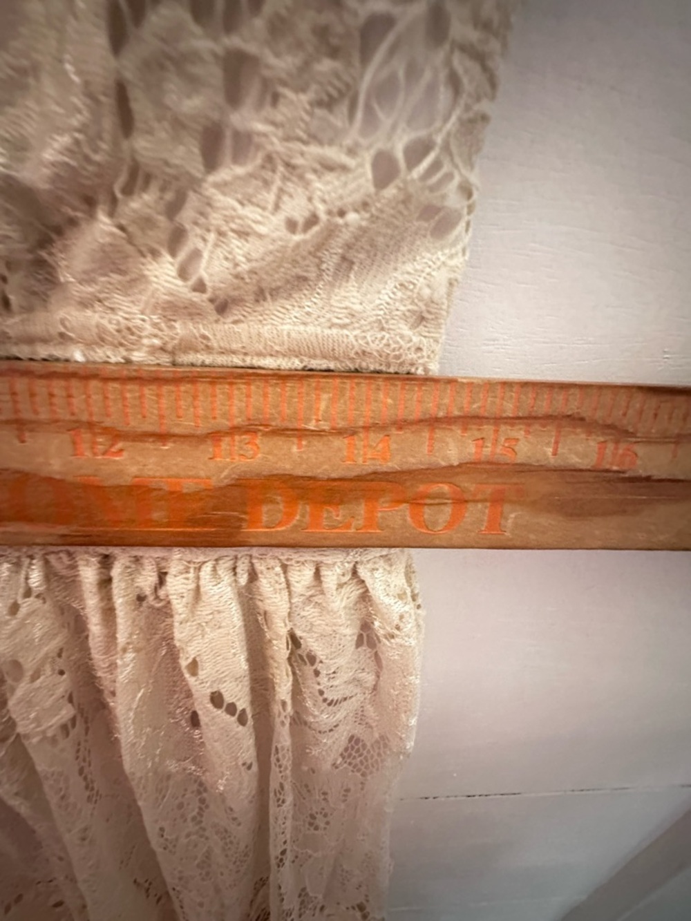 Silvian Heach L Cream lace sleeveless lined maxi dress vintage feminine antique - Picture 15 of 16